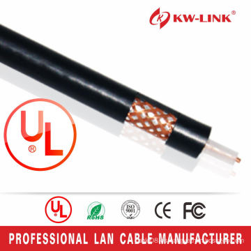 Cable coaxial rg6 de la cubierta del profesional 80% de la venta caliente